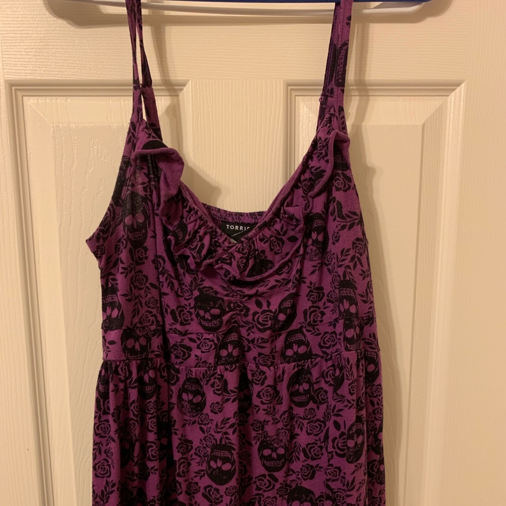 Torrid Purple Skull Tank Top